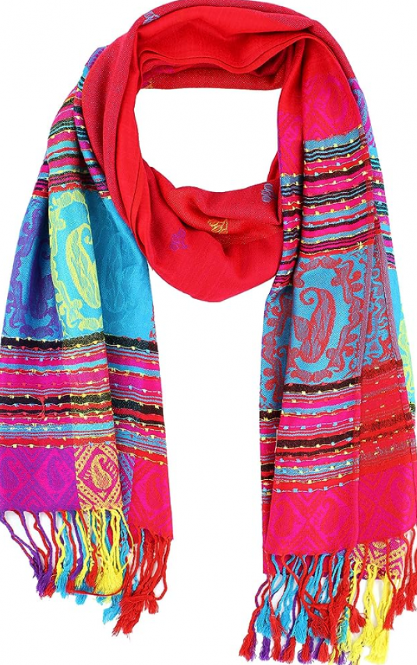 Pola Tropis dengan Warna-warni Ceria